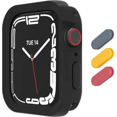 SwitchEasy Colors Case - удароустойчив силиконов (TPU) кейс за Apple Watch 41мм, 40мм (черен)