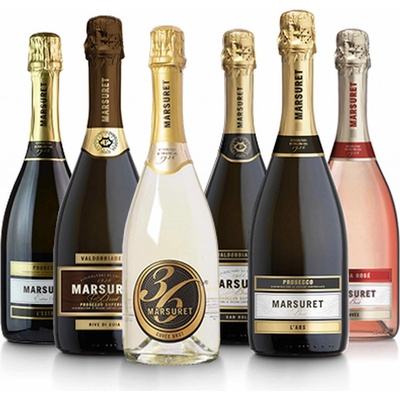 Marsuret Prosecco party box Glera 2020 11,5% 6 x 0,75 l (set)
