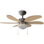 Cecotec ceiling fan EnergySilence Aero 350. 50 W, low consumption, 81 cm diameter, lamp, 6 reversible blades, 3 speeds, winter function, white or wood look - 05938 (05938)