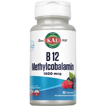 KAL Vitamin B 12 Methylcobalamin 1000 mcg - 60 таблетки за смучене