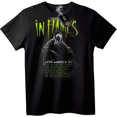 NOONEBRAND Тениска In Flames Турне Латинска Америка '26 - 6XL, Black