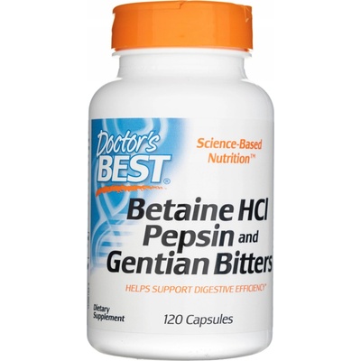 Doctor's Best Betain HCL Pepsin 120 kapslí