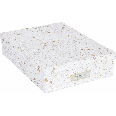 Bigso Oskar Paper Laminate organizér bílá/zlatá