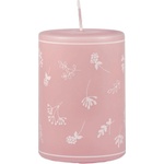 Unipar Розова свещ , време на горене 30 ч. Fleur - Unipar (Fleur Pink Pillar 60x70)