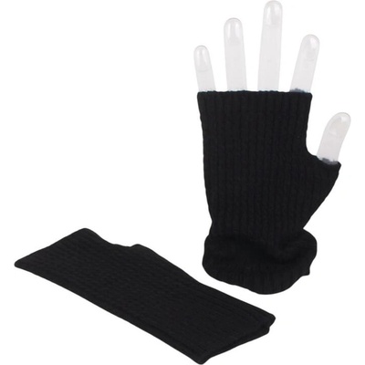 Дамски ръкавици в черно без пръсти