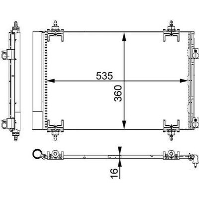 Kondenzátor, klimatizace MAHLE AC 667 000S (AC667000S)