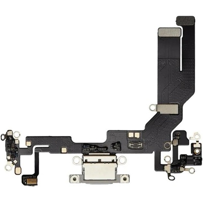 Nabíjecí obvod + Flex kabel iPhone 16e / 17e – bílý – Aftermarket Plus IPH2244