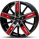 Ronal R67 8x18 5x114,3 ET45 black red polished