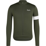 Rapha Мъжка фланелка с дълъг ръкав за колоездене Rapha Core Thermal Long Sleeve Jersey Cycling jersey - Deep Depths / White Alyssum (056-3830-0212)