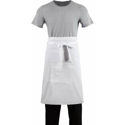 Whites Chefs Clothing Zástěra Bistro 100 x 70 cm polybavlna Černá