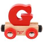 Bigjigs Rail Вагонче дървена влакова линия - Буква G (BR107)