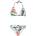 Protest Ash Halter bikini - Multicolor (Canvas Off White)