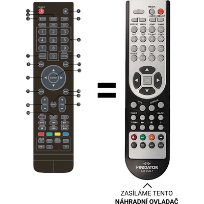 Dálkový ovladač Predátor Strong SRT49FX4003