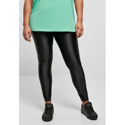 Urban Classics Дамски дълъг клин в черно Ladies Highwaist Shiny Metalic LeggingsMODEL101 SALE - Черен, размер XS