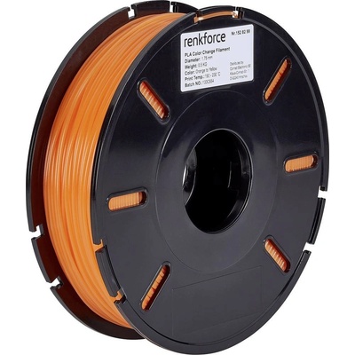 Renkforce RF-4511214 PLA 1.75 mm 500 g oranžová, žltá 1 ks