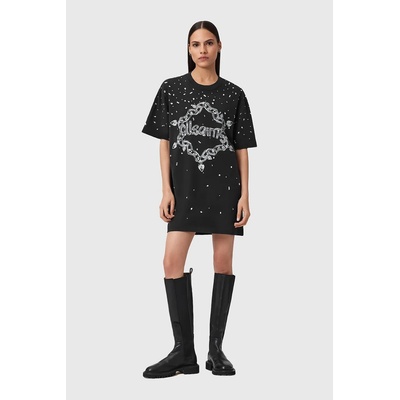 AllSaints Памучна рокля AllSaints DRIP (W082DD)