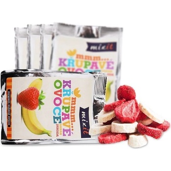 Mixit Chrumkavé ovocie do vačku banán + jahoda 23 g
