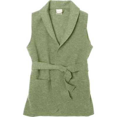 Engel Дамски вълнен елек Engel Women's Vest Merino vest - Salbeigrün Melange - размер 38/40 (EU) (132-1523-0212)