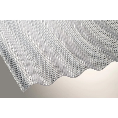 Lanit Plast Polykarbonátová vlnitá deska Marlon CSE Diamond 76/18 s šestihrannou strukturou 1,045 x 2,5 m čirá 1 ks