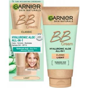 Garnier Hyaluronic Aloe All in 1 BB Cream Classic - BB крем за лице с хиалурон и алое вера SPF 15, 50мл