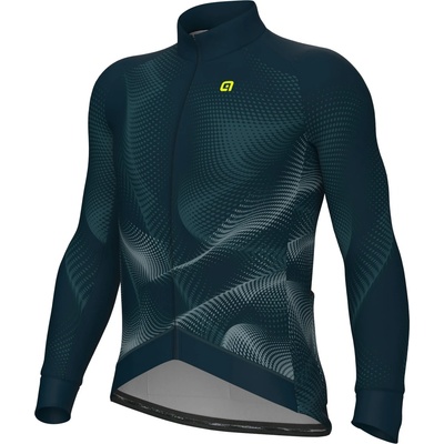 Alé Мъжка фланелка с дълъг ръкав за колоездене Alé Pragma Cosmic L/S Jersey Cycling jersey - Lagoon - размер 4XL (056-3803-0219)