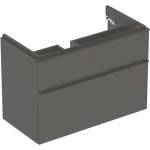 Geberit Smyle Square - Шкаф за мивка, 88x47x62 cm, 2 чекмеджета, лава 500.354. JK. 1 (500.354.JK.1)