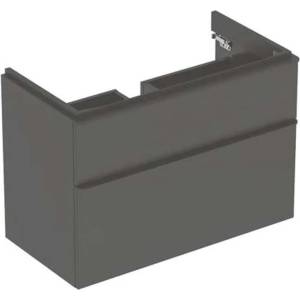 Geberit Smyle Square - Шкаф за мивка, 88x47x62 cm, 2 чекмеджета, лава 500.354. JK. 1 (500.354.JK.1)