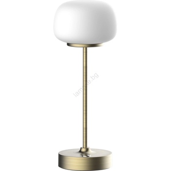 Polux LED регулируема настолна лампа RIMINI LED/2W/5V USB 2000 mAh златна/бяла (SA2217)