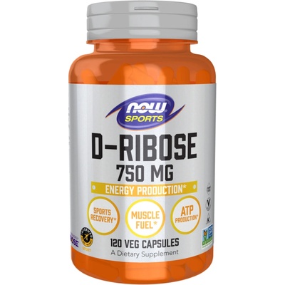 Now Foods D-Ribose 750 mg 120 kapsúl
