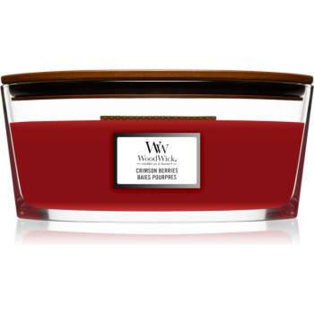 WoodWick Crimson Berries ароматна свещ с дървен фитил (hearthwick) 453, 6 гр