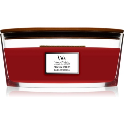 WoodWick Crimson Berries ароматна свещ с дървен фитил (hearthwick) 453, 6 гр
