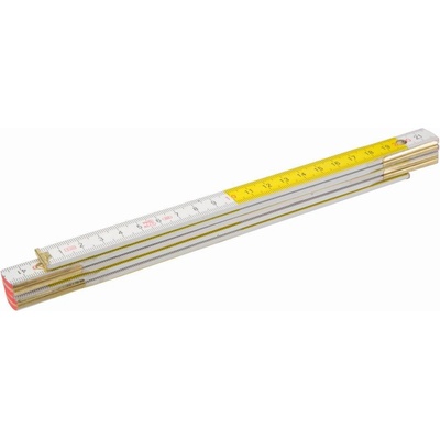 Topex Meter skladací 2 m, biely a žltý 26C006