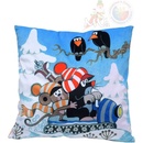 Moravská ústředna Polštář Krtek a skútr 30x30