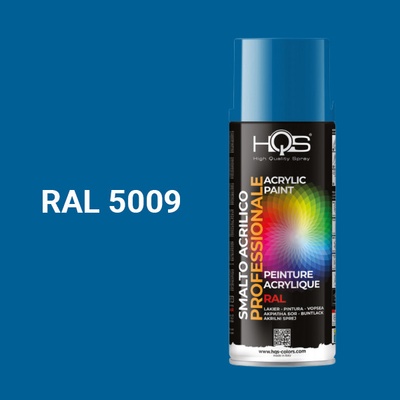 HQS akrylová farba v spreji 400 ml RAL 5009 lesklá