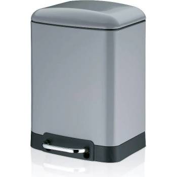 Kela Кош за отпадъци с педал KELA Davino 6 л, светло сив (1534)