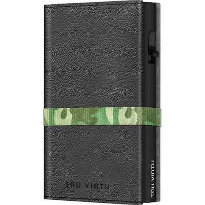 Peněženka Tru Virtu Click & Slide Strap Cross kůže Nappa černá
