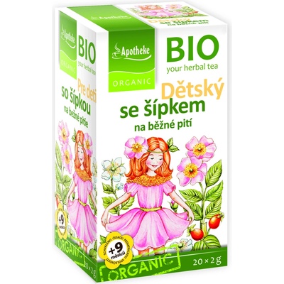 Apotheke Bio ovocný so šípkou 20 x 2 g