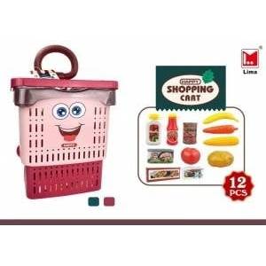 Fisher Price Shopping Cart + Accessories Blue