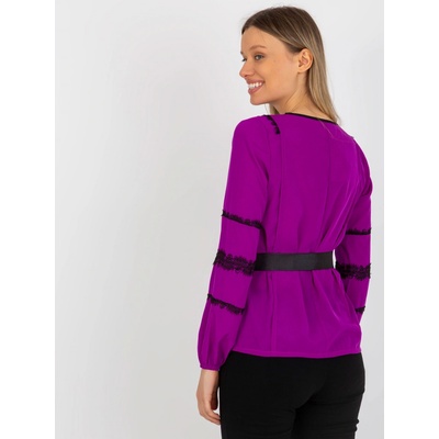 Lakerta společenská halenka LK-BZ-506122.35X fialová