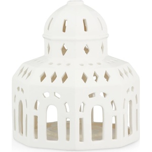 Kähler Design Бял керамичен коледен свещник Lighthouse, ø 12 cm Urbania Lighthouse Glassalen - Kähler Design (691074)