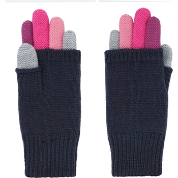 Dětské pletené rukavice Maximo růžovo - modré