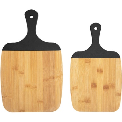 present time Krájecí bambusové prkénka GOURMET, 2 ks, černá černá