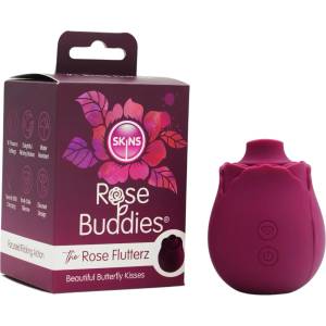 Skins Rose Flutterz - вибратор за клитор с акумулаторна батерия (лилав) - lovesexshop