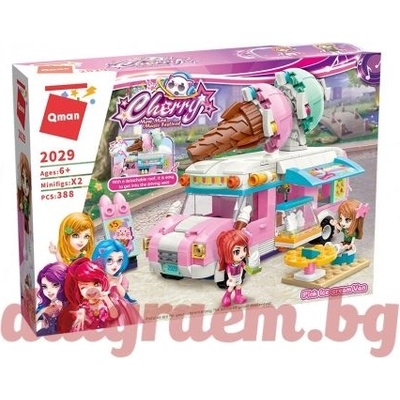 Qman Конструктор qman Розов ван за сладолед 2029 (q2029)