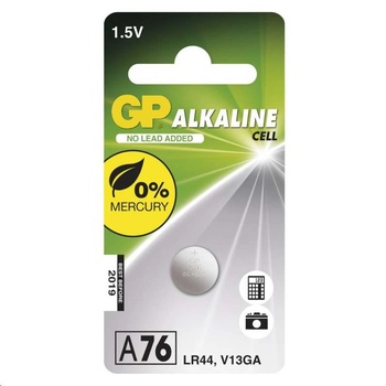 GP Batteries Алкална батерия, gp, lr44, 1.5v, b13762, сребриста (b13762)