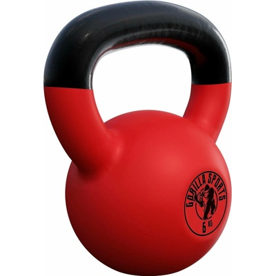 Gorilla Sports kettlebell pogumovaný 6 kg