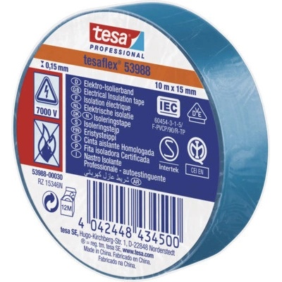 Tesa Elektroizolačná páska 10 m x 50 mm modrá