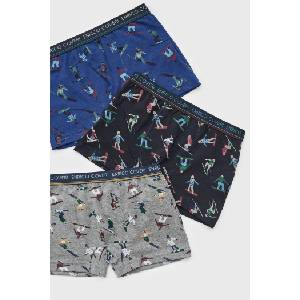 Enrico Coveri 3PACK памучни боксерки за момчета Ski (3pEB4173_box)