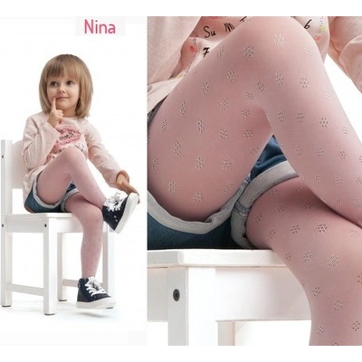 dívčí punčochy Nina 40 den růžová bledá