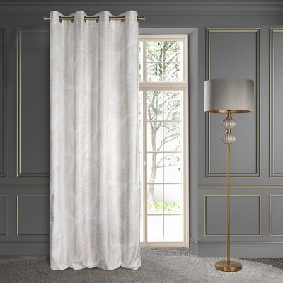 Takoy LIMITED COLLECTION Závěs LUNA z měkkého sametu se zlatým motivem listů banánovníku 140 x 250 cm-HF-399042 | 140 x 250 cm
